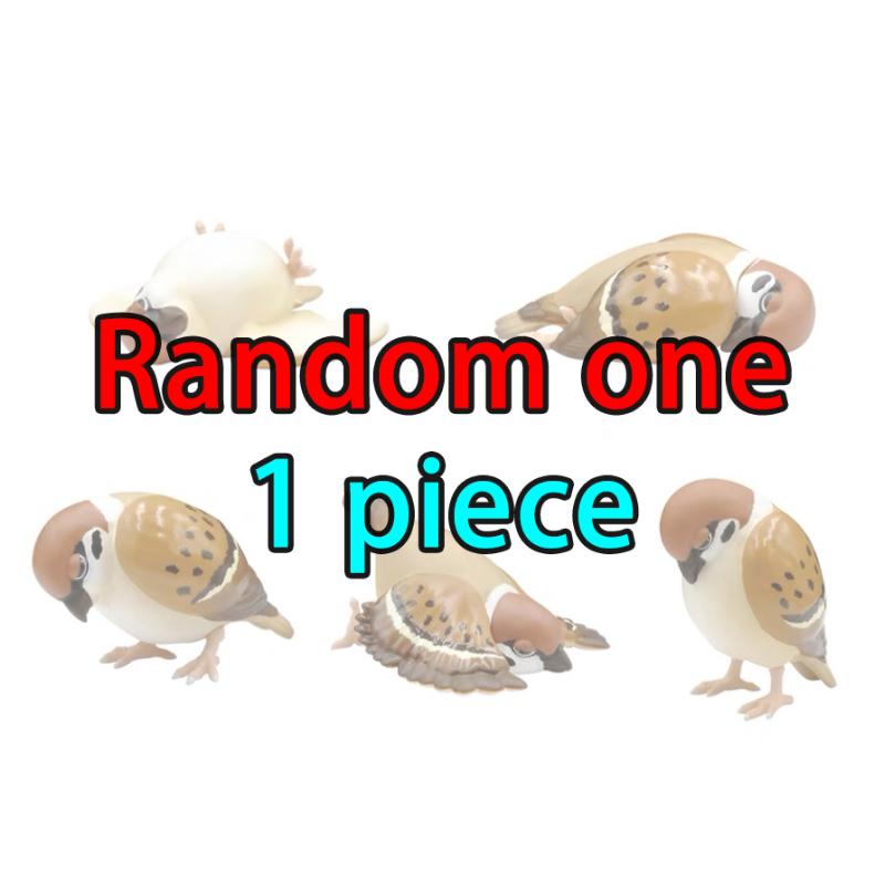

QUALIA Gashapon Gacha Капсульная игрушка Уставшие птицы Парализованный воробей Фигурки Настольные украшения Модель кукла Детские подарки на день рождения