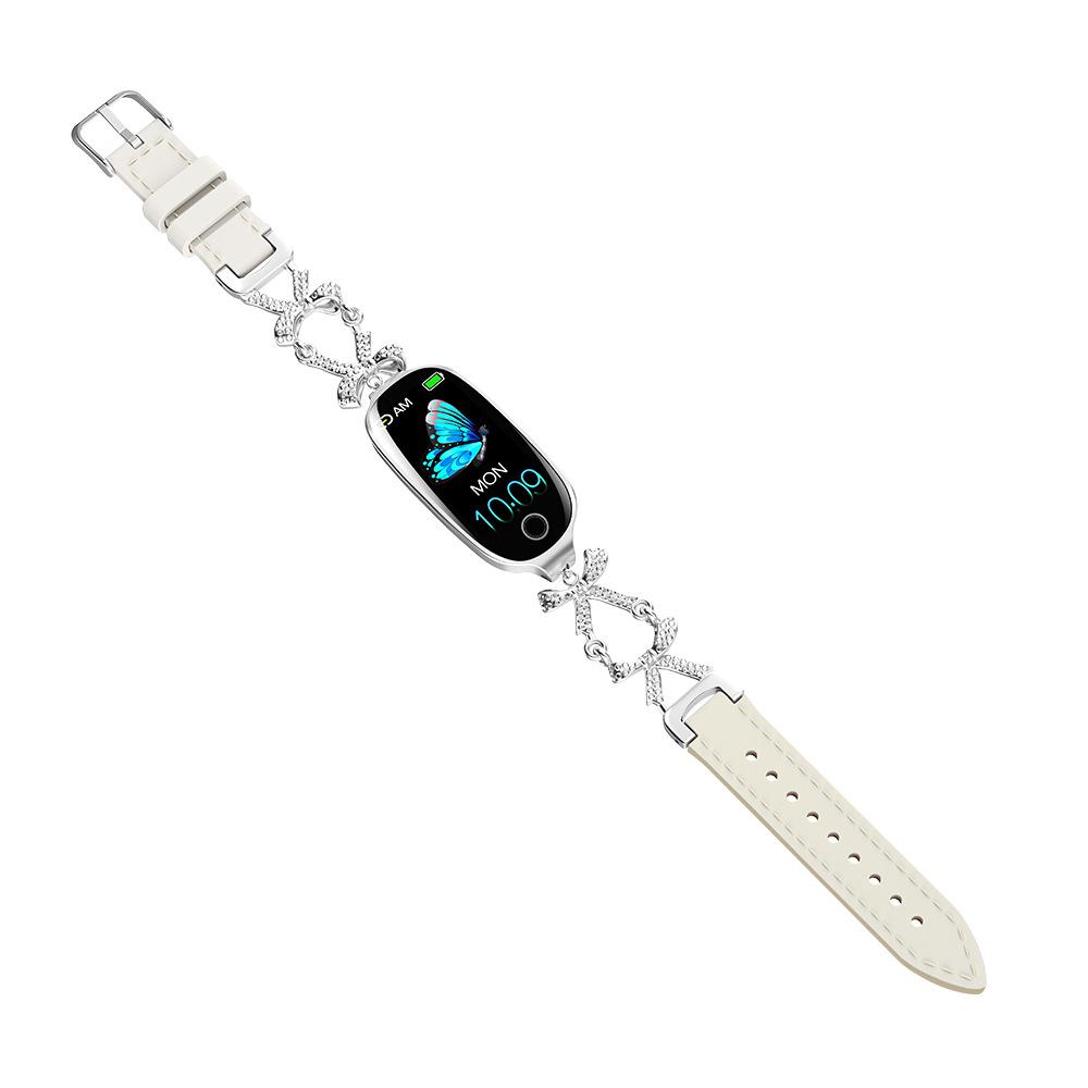 F81 Women's Smart Bracelet: Versatile Watch with Blood Oxygen, Heart Rate Monitor, Pedometer, and Menstrual Tracking.