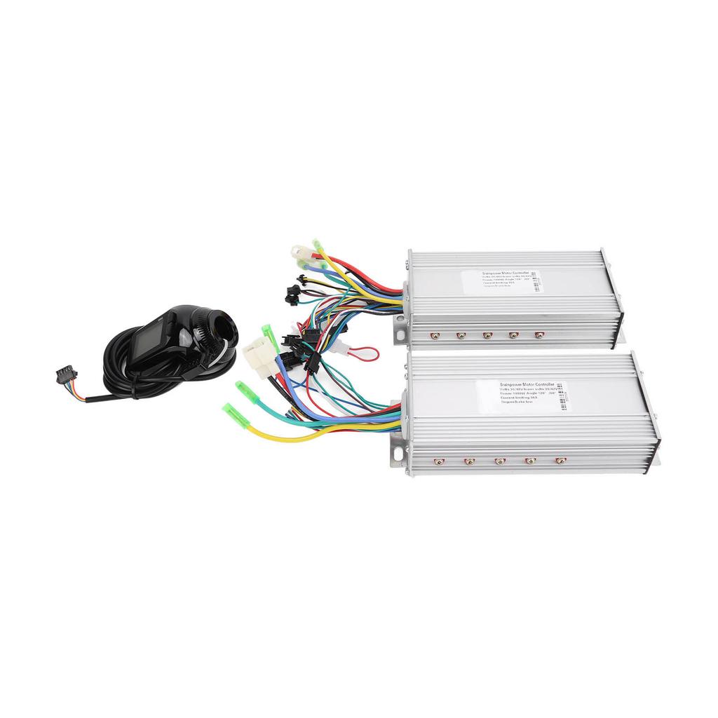 36 48V 1000W Motor Bürstenloser Geschwindigkeitsregler Dualantrieb-Kit mit Wasserdichtem LCD-Anzeigemeter für Elektrofahrrad