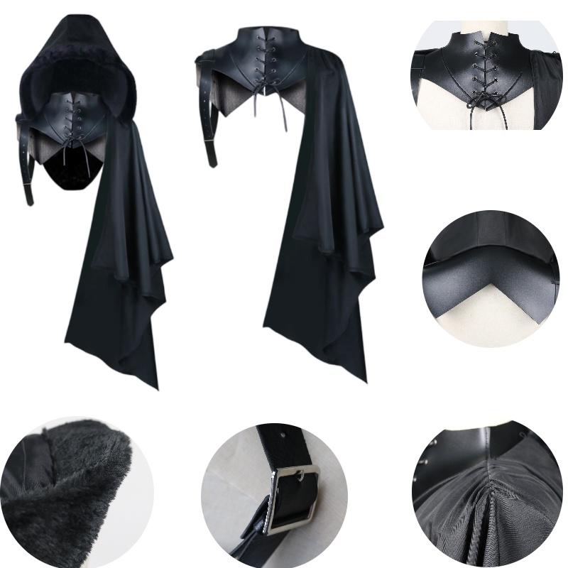 Vintage Style Vampire Mantle For Halloween Party Or Stage Costume