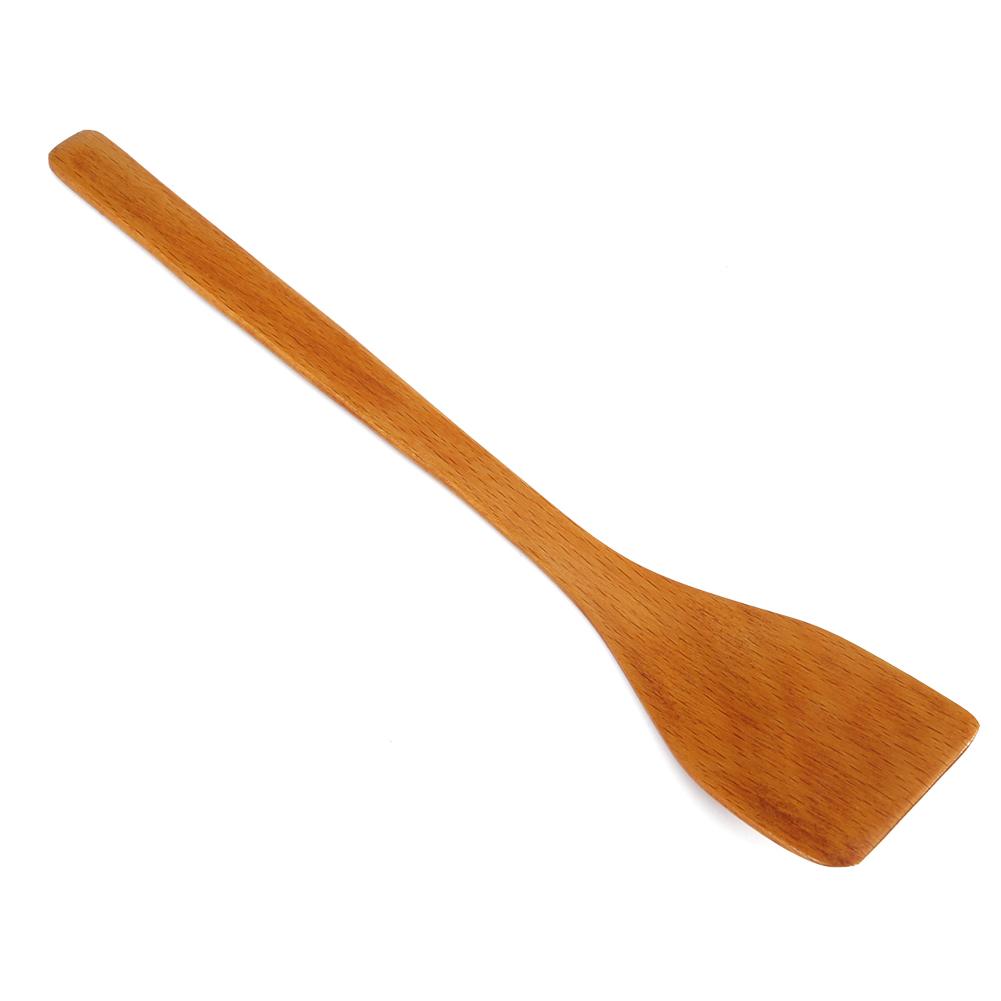 Creative No-Stick Wooden Spatula Turner Fried Shovel Cooking Kitchen Utensils Shovel Practical Home Kitchen Cake Baking Tool