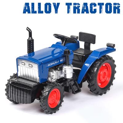 Modello di auto trattore agricolo in scala 1/32, veicolo in metallo pressofuso in lega con suono e luce, giocattoli regalo pull back per bambini