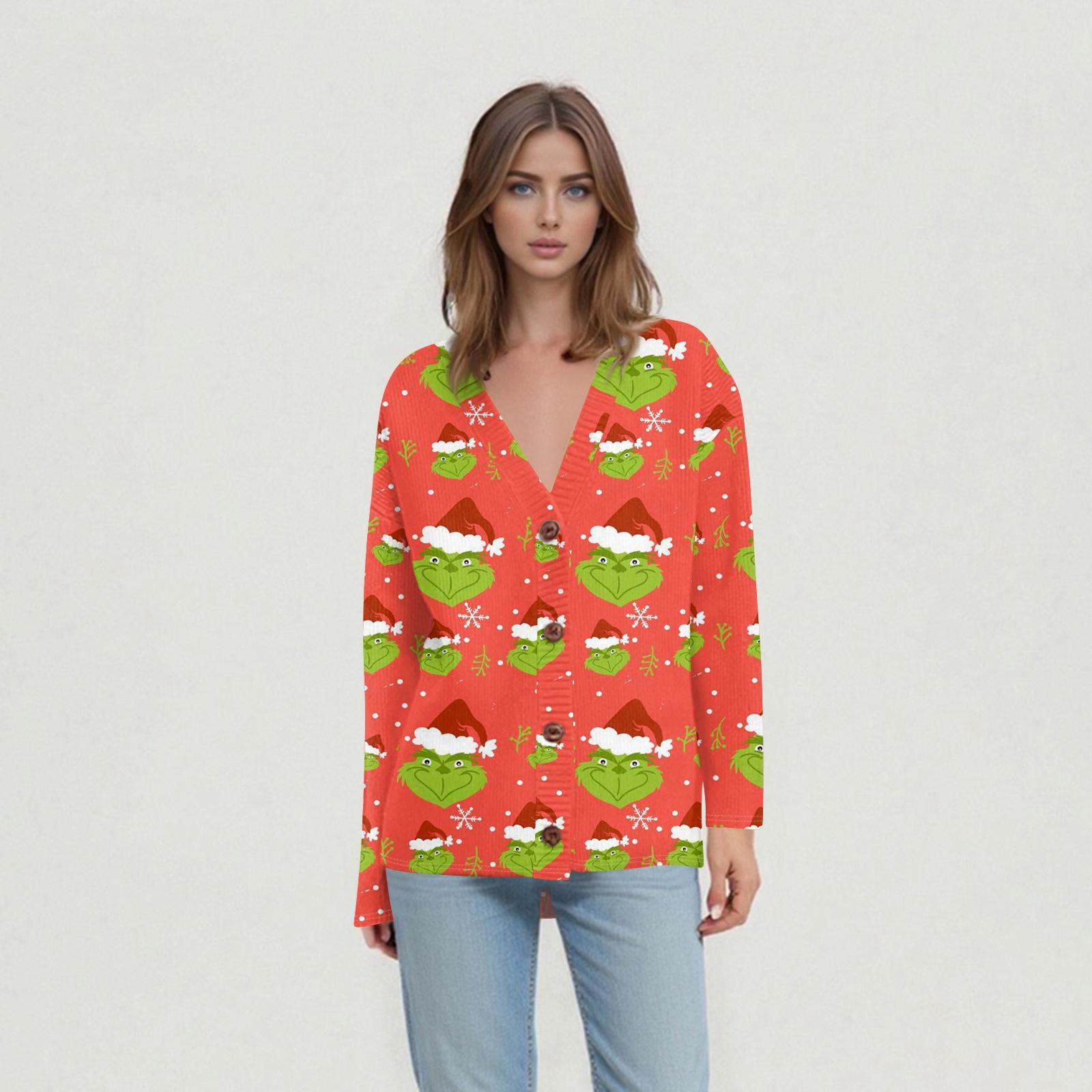 

Женские повседневные топы на каждый день Вязаный кардиган-жакет XL киноварь