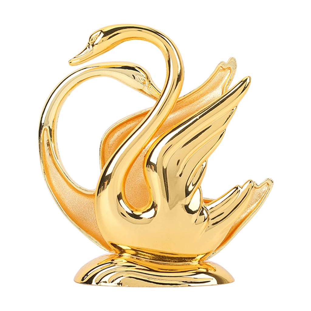 Swan Napkin Holder Golden Swan Design Rustproof Alloy Elegant Style Metal Napkin Holder for Napkin