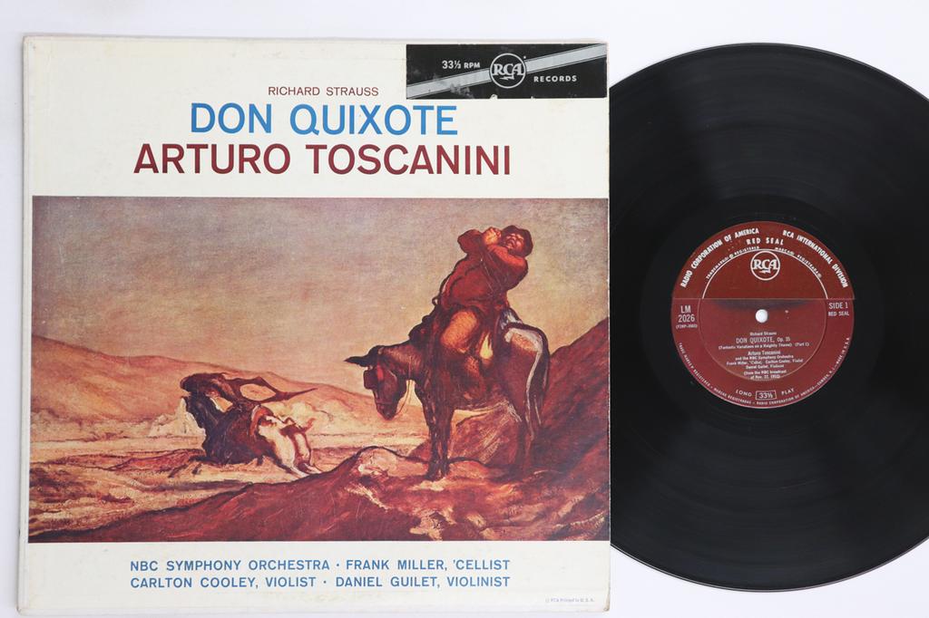 LP Record ARTURO TOSCANINI, NBC SYMPHONY ORCH - R Strauss Don Quixote LM2026 RCA VICTOR 1956 US Classical Used