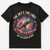 Skys Limit Telescope Motivation Design Unisex T-Shirt