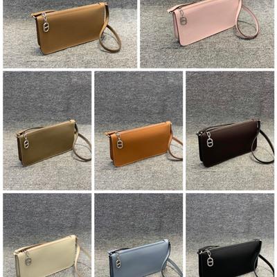 Top Layer Cowhide EVE Handbag and Underarm Bag, Horizontal Square Style