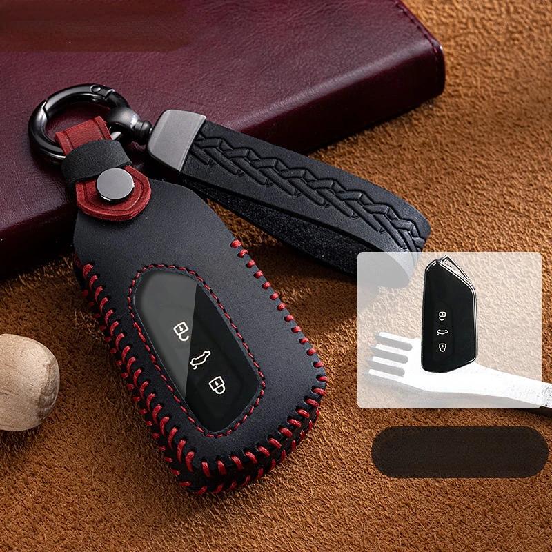 

Interior Mouldings Suitable For Volkswagen Golf Teramont Tavendor Talagon Fashion Leather Car Remote Key Case Cover