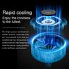 Type C Charging Car Aroma Therapy Fan Colorful Ambient Light Air Outlet Fan  For Car Air Freshener