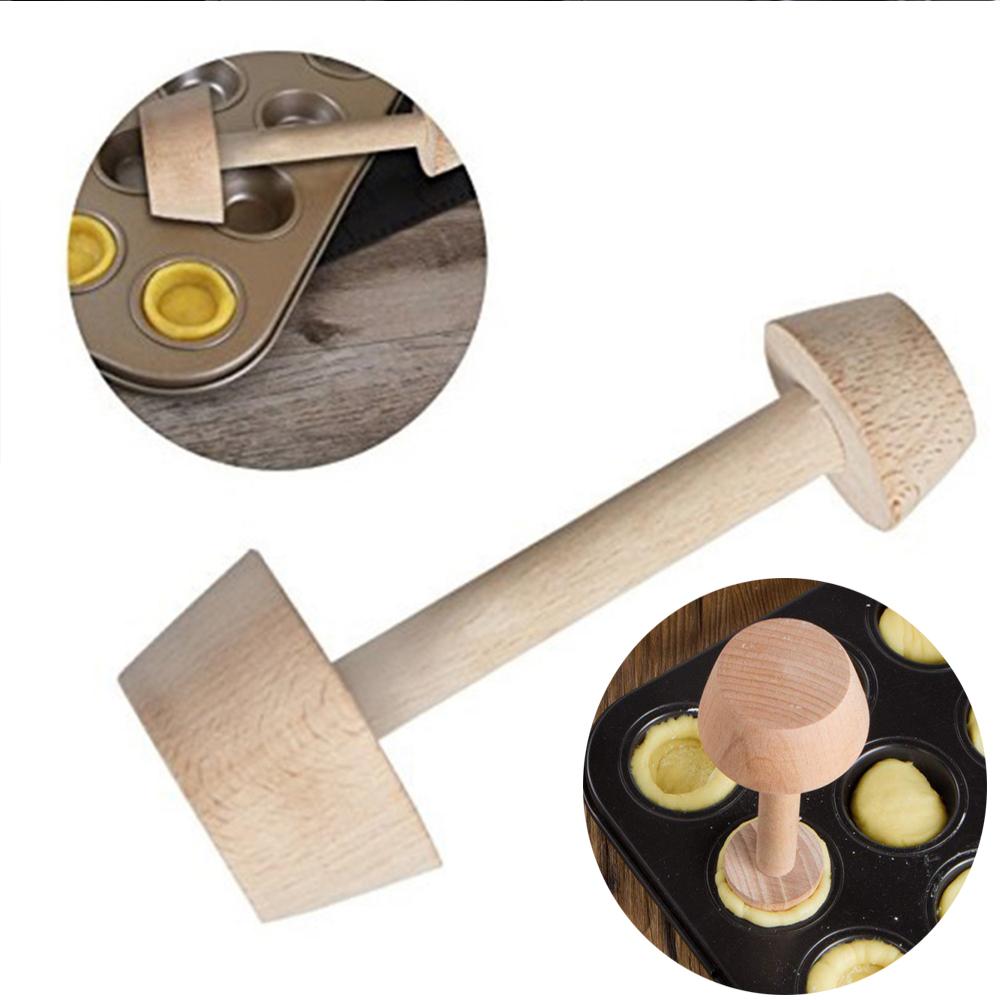 Tools Eggtart Mold Baking Supplies Pastry Pusher Cake Tools Egg Tart Tamper Wooden Egg Tart Mould