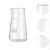 Milchaufschäumkännchen, Glas Espresso Aufschäumkännchen, konisch zulaufender Messbecher für