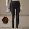 Women's Fleece-Lined High-Waisted Yoga Pants: Thick, Warm, Tummy Control, Butt Lifting, Plus Size, Ideal for Autumn/Winter.