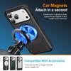 iPhone 17 Pro Max Drop-Proof Magnetic Case with 360° Rotating Ring Stand