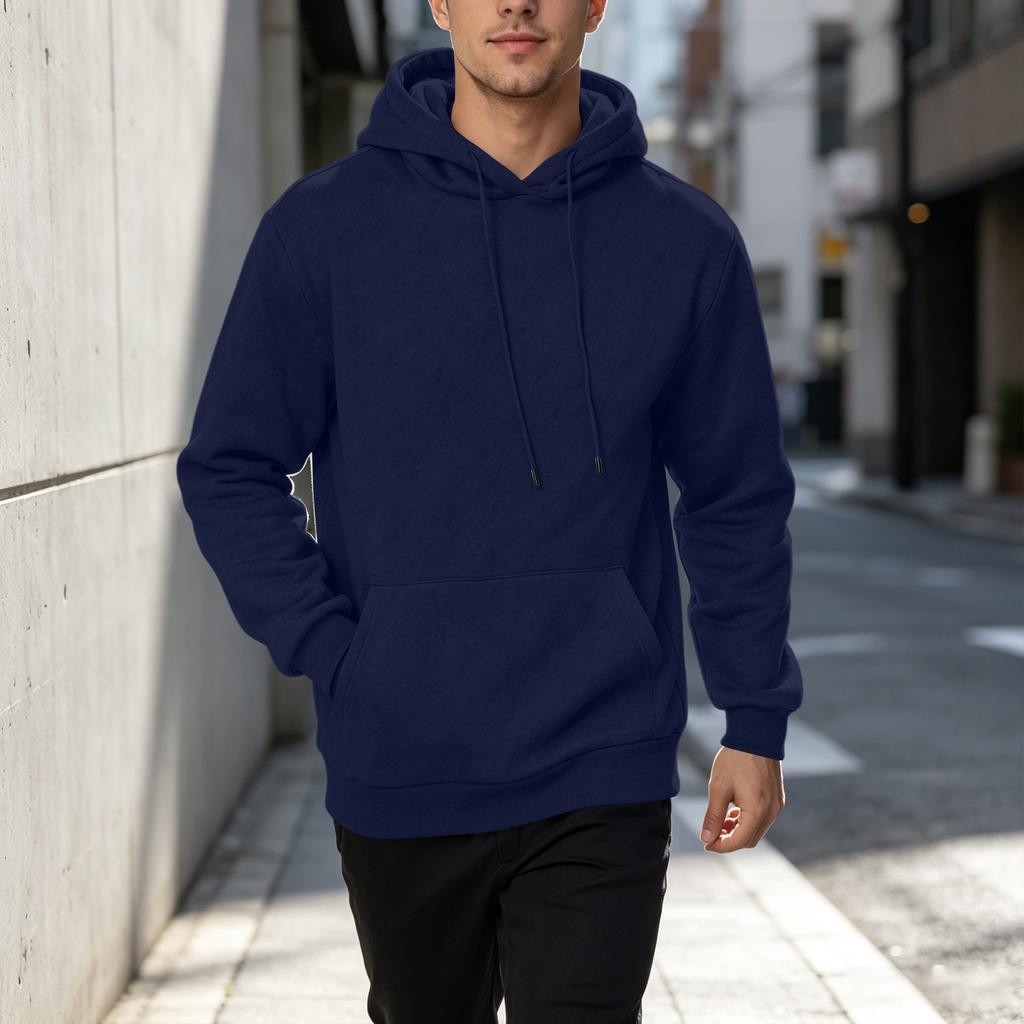 Men's Casual Loose Fit Hoodie Sweatshirt for Fall Winter Daily Wear