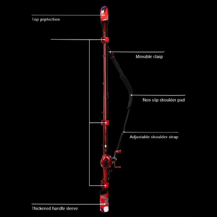 Fishing Sleeves Belt Rod Protector Replacement Fishing Rod Tip Covers Carrying Strap Length Adjustable Rod Cover