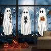 Halloween Decoration Stickers, White Ghost, Glass Window Decoration Stickers, Electrostatic Stickers, Bats, Pumpkins, Window Stickers