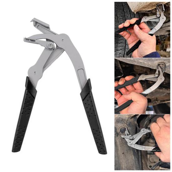 Snap Pliers Spring-Loaded Lever Ergonomic Non-Slip Grip Spring-loaded Clamp Pliers Automotive Clamp Removal Tool