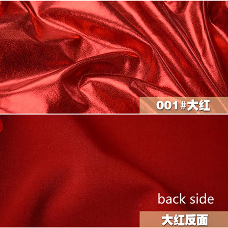 150cm*50cm Stretch Glänzend Goldfolie Bronzing Spandex Stoff Material PU glänzender Lederstoff für DIY Bühne Cosplay Kostüm Kleid