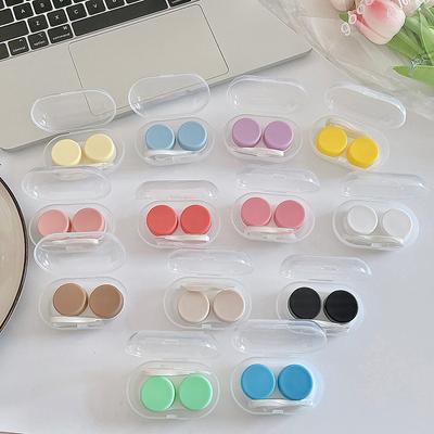 1 Stück Transparente Praktische Tragbare Damen Kontaktlinsenbox für Reisehalter Aufbewahrung Kontaktlinsenbox