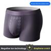 Herren Baumwoll-Slip für Frühling und Sommer, einfarbig, mittlere Leibhöhe, atmungsaktiv