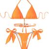 New Women'S Swimwear Crystal Diamond Triangle Bag Straps Backless Beach Bikini European And American Swimsuit