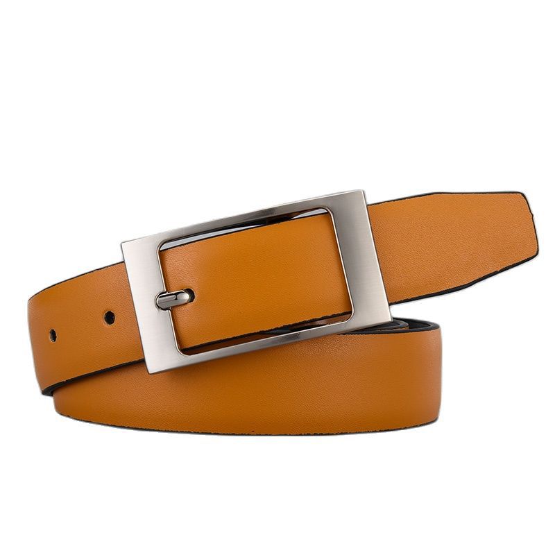 Belt Men'S Pin Buckle Pu Belt Casual Belt Men'S Belt