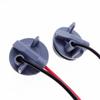 1 par de chicote de fiação de lâmpada de LED para carro, base de lâmpada para soquete de lâmpada 1156, conector adaptador, acessórios de luz de carro ABS