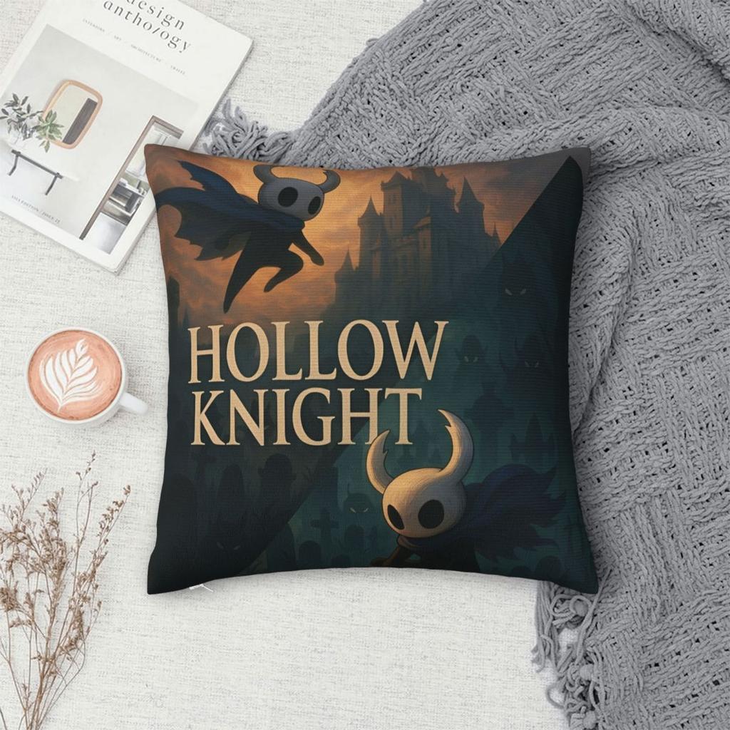 Decorative Pillowcase Hollow Knight Funny Games Stuff Car Pillow Case Cover Zippered Multiple Sizes