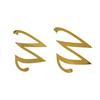 European & American Simple Ins Style Stainless Steel Exaggerated Letter Earrings