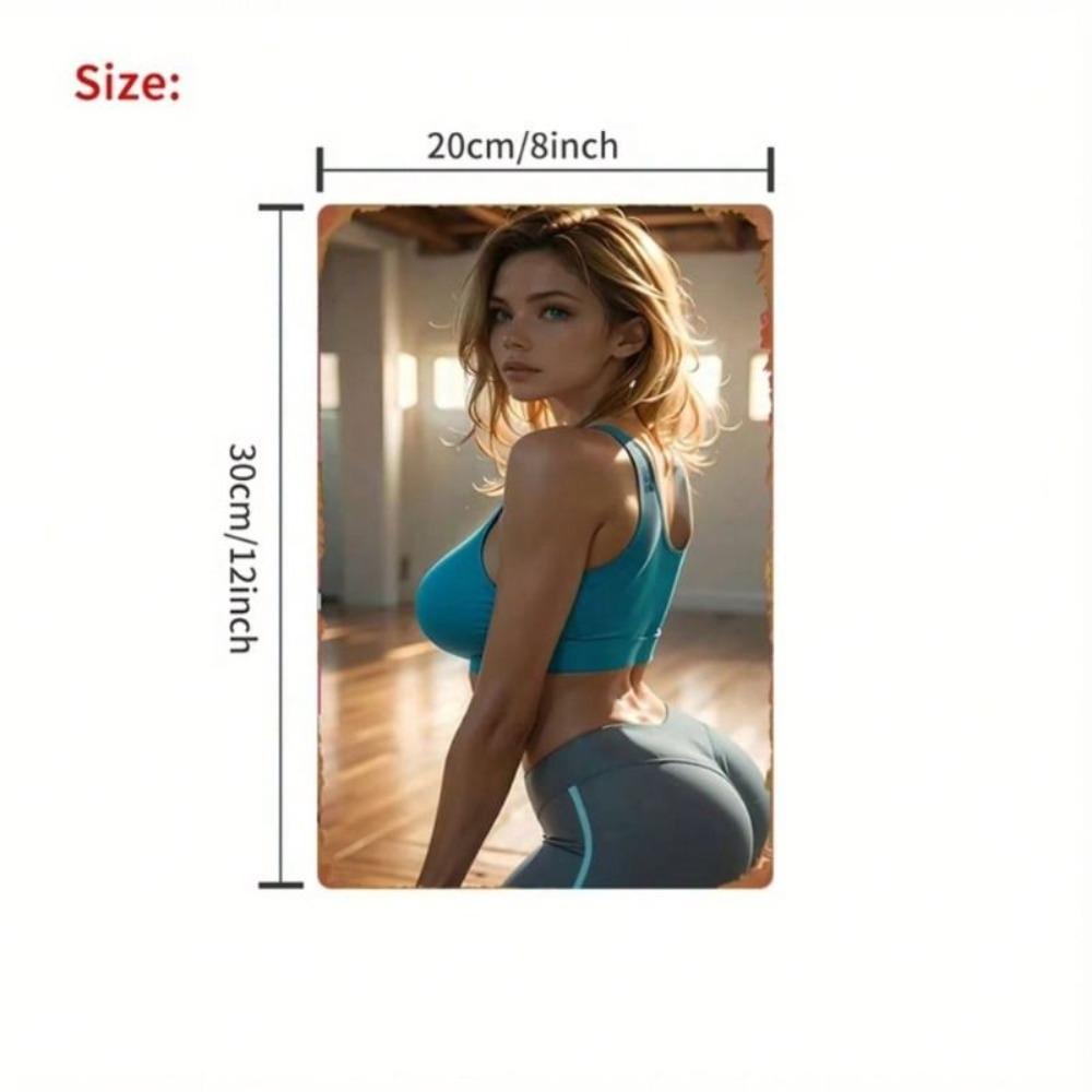 American Style Gym Metal Sign 20x30cm Wall Decor