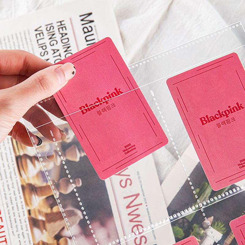 A4 Przezroczysty Holder na Fotokarty Album na Zdjęcia z Luźnymi Kartkami Wkłady 1/2/3/4/6/8/9/10 Kieszeni Strona Wewnętrzna Segregator na Karty Książka Kolekcjonerska