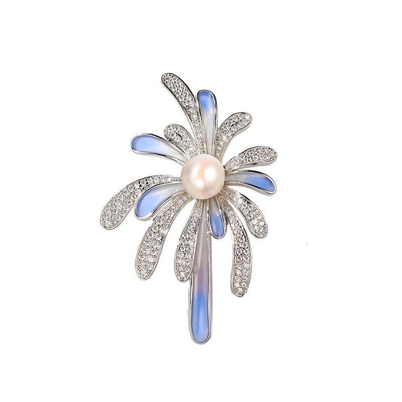 Senior brosjer blomst blad brosje pins for kvinner dress anheng mote brosjer smykker