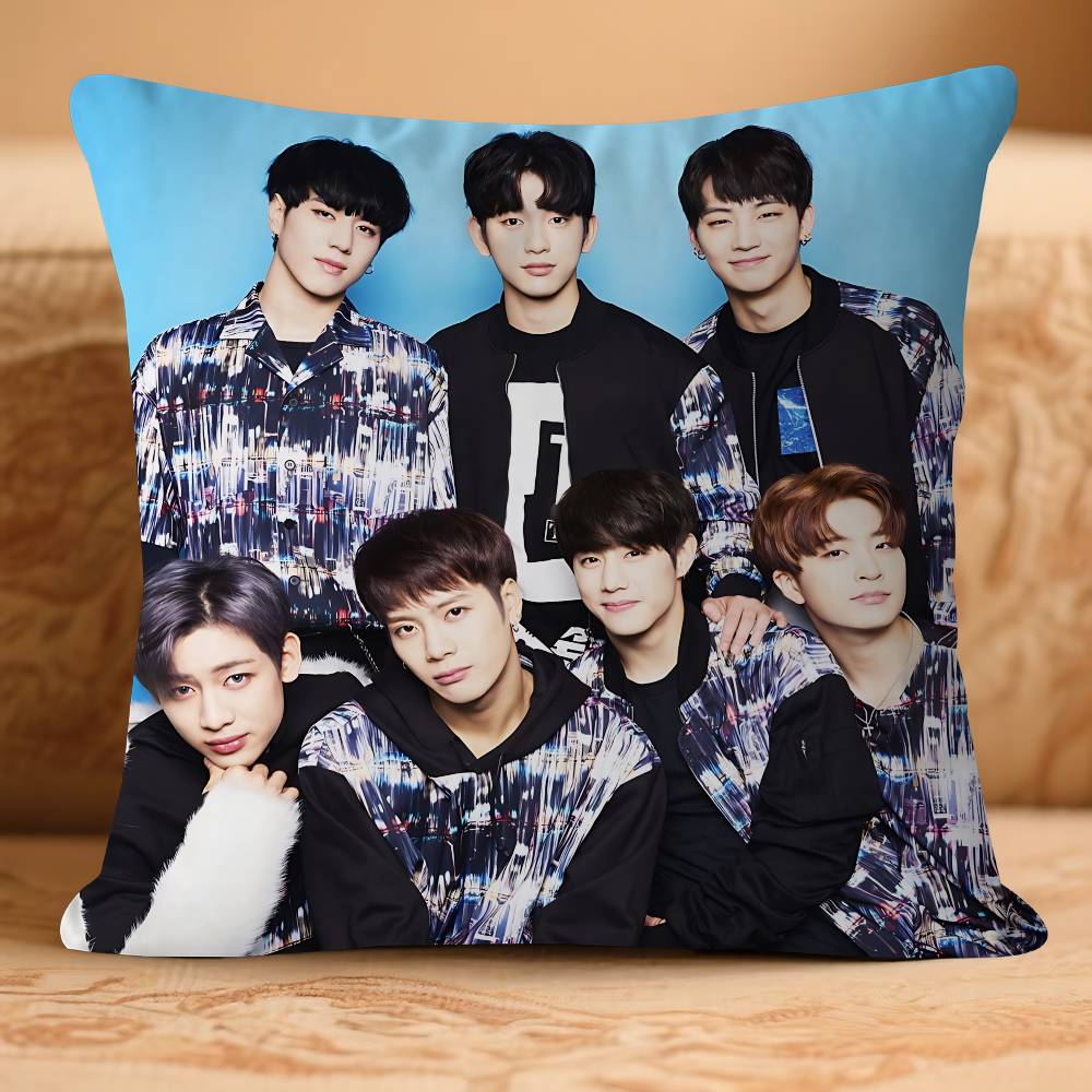 Anime G-GOT-7 Kissenbezug Abnehmbarer Waschbarer Kissenbezug – Ganzjahresweichleinen