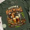 Home Brewing T Shirt Craft Beer Lover Tee, Vintage Brewery Graphic (Unisex S-XXL, Cotton Blend, Relaxed Fit)