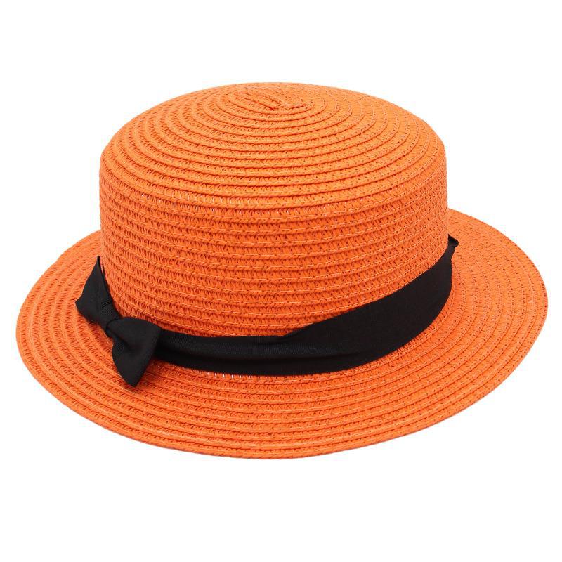 Sweet Straw Hat Cloth With Sun Hat Fairy Wind Bucket Hat Flat Top Cool Hat Panama Hat Cute
