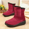 Hochwertige Warme Pelz Damen Winterstiefel Dicke Sohle Lässig Outdoor Baumwollschuhe Kältebeständig Keilabsatz Schuhe für Damen