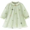 Minibala Mädchen Frühling 2026 Chinesischer Stil Gesticktes Netzkleid