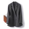 Damen Blazer Jacke Herbst Zweireihig Lässiger Anzug Mantel