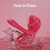 Vibrating Cock Double Ring Penis Ring for Men Ejaculation Delay Chastity Cage Penis G-spot Clitoris Stimulator Sex Toy for Men or Couples Masturbator