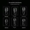 Ultra-Thin Frosted Transparent Nail Tips - Long Pointed, Ballerina, Trapezoid, Almond, No-Grind