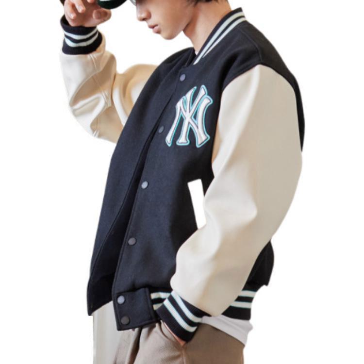 Maglia da Baseball MLB Logo Base Patch Logo New York Yankees Unisex Nera 3AJPB0121-50BKS