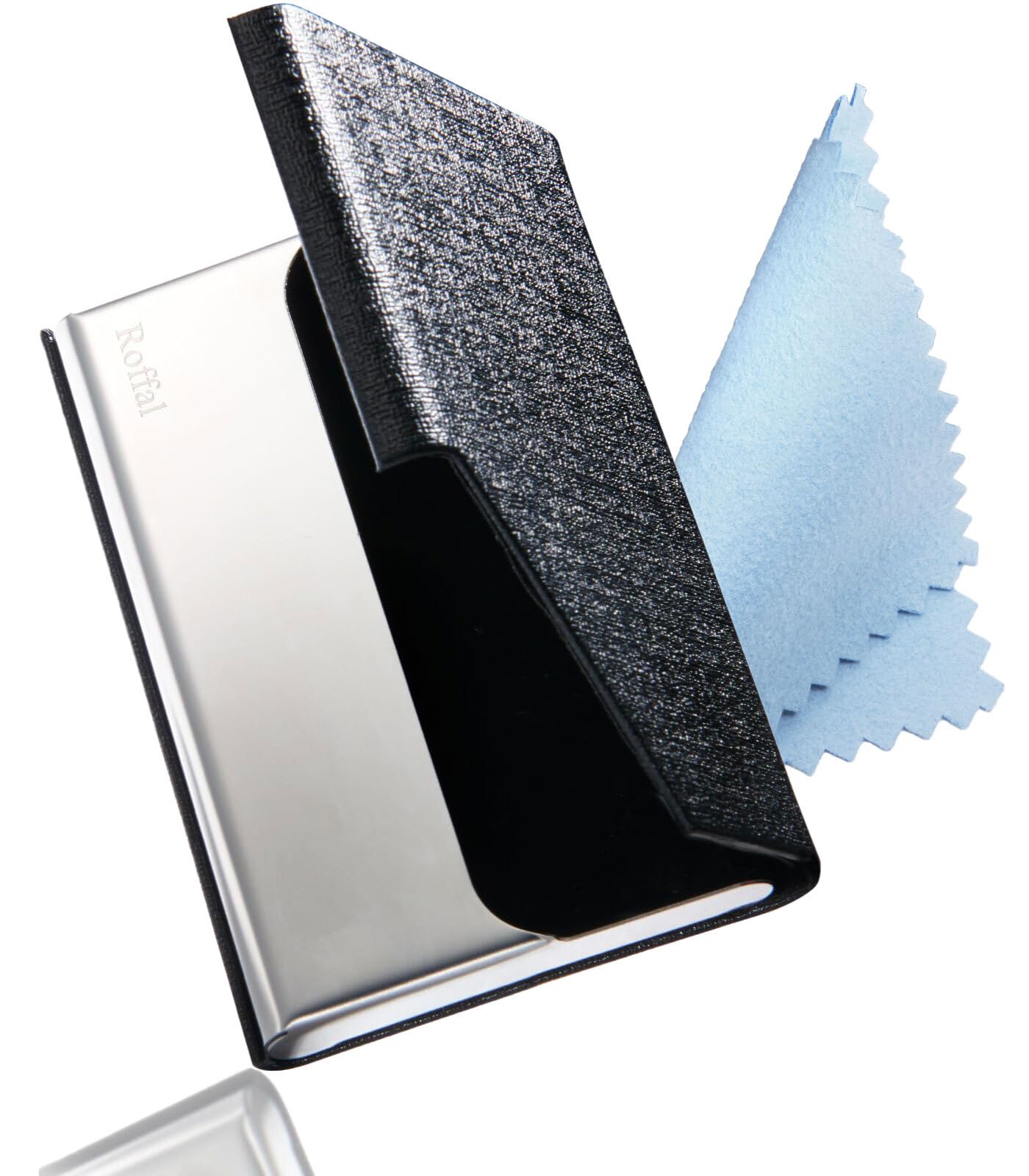 

Візитниця на 5 складень ділова королівський чорний [Roffal] чоловіча, кольори, не картки,