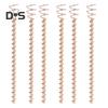 Electroculture Plant Stakes Copper Gardening Antenna Stakes Spiral Copper Wire On Wooden Stakes for Electroculture Plants Fruits Vegetables Growth