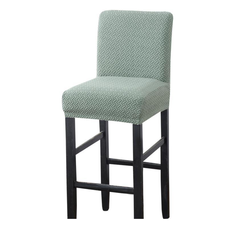 Jacquard Spandex elastic Chair Cover Solid Seat Covers for Bar Stool Chairs Slipcover Home Hotel Banquet Dining Chair Decoration
