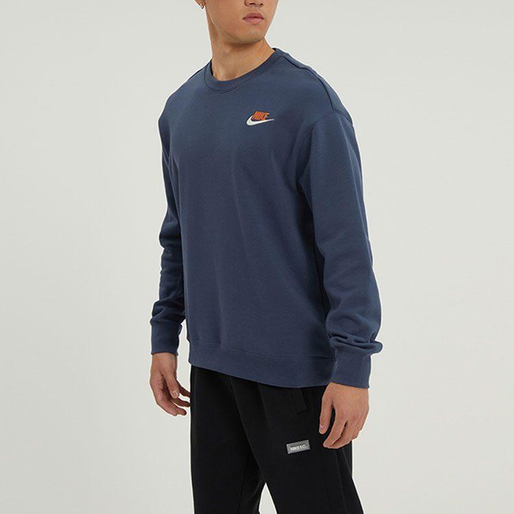 Nike Sweatshirts Men's Blue Crew Neck Moderate Regular DR7834-437
