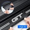 hrkqj5 For Ford GT Logo Luminous Door Threshold Stickers Scuff Scratch Car Door Threshold Protective Trunk Strips Anti kick Stickers