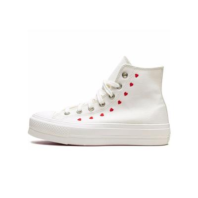 Converse Chuck Taylor All-Star Lift Hi Bílá Červená