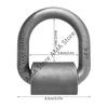 X7JF Heavy Duty Weld On D Ring 12000Lbs Truck Trailer Tie Down Cargo Anchors Point Tiedown Hardware