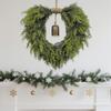 Sustainable Heart Bell Christmas Garlands Portable Safe Holiday Wreath Durable Indoors Festival Decors