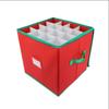 64 Grids Christmas Ball Storage Box Zipper Closure Folding Ornament Storage Box Large Capacity with Dividers